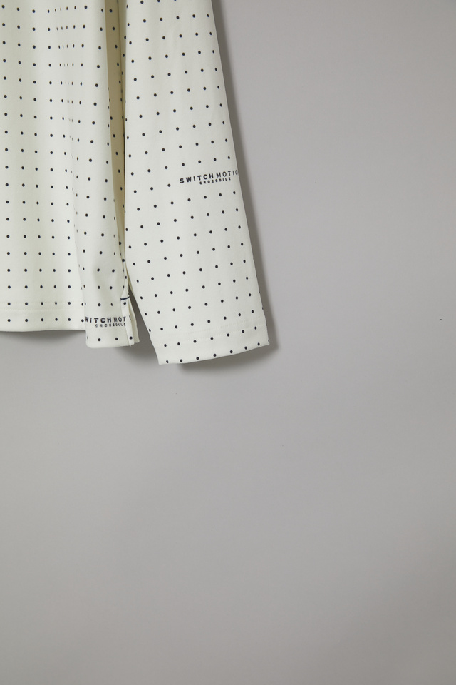 両面起毛ベア天竺 ドットロゴプリント Tシャツ 