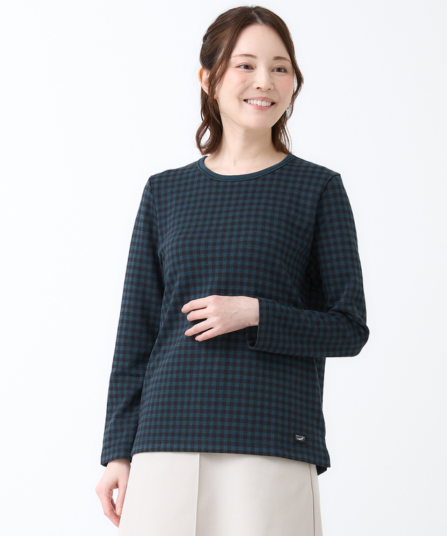 格子接結 ギンガムチェック Tシャツ