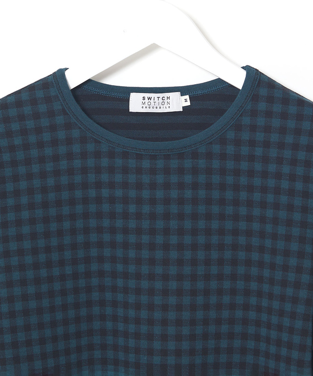 格子接結 ギンガムチェック Tシャツ
