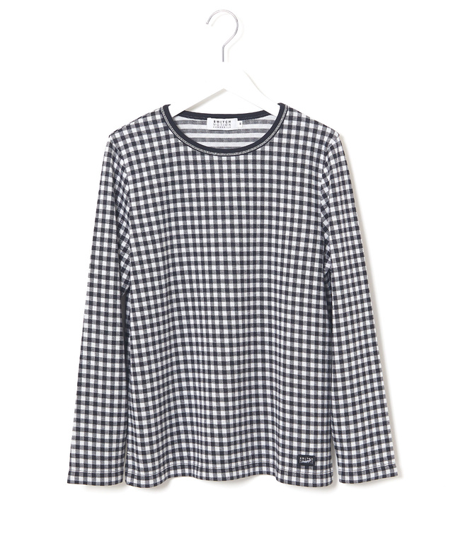格子接結 ギンガムチェック Tシャツ
