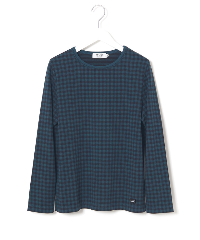 格子接結 ギンガムチェック Tシャツ
