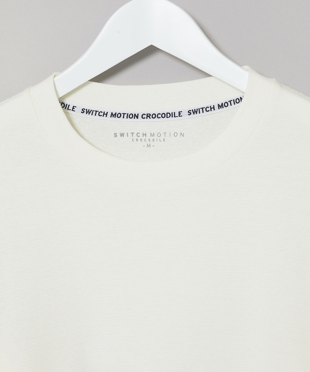ストレッチリブ クルーネック Tシャツ