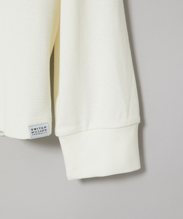 ストレッチリブ クルーネック Tシャツ