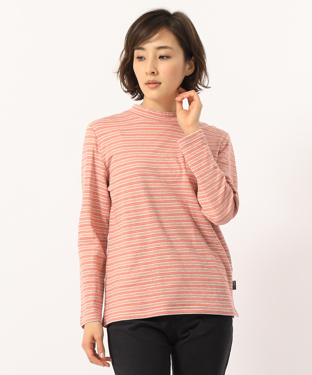 ボーダーチビハイネックTシャツ