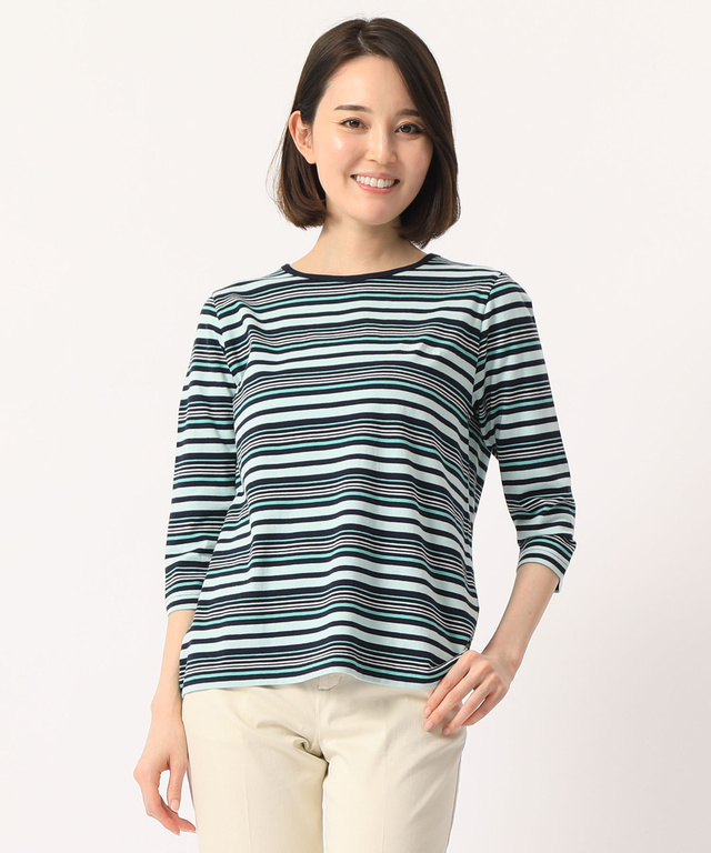 ボーダーTシャツ【UVカット】