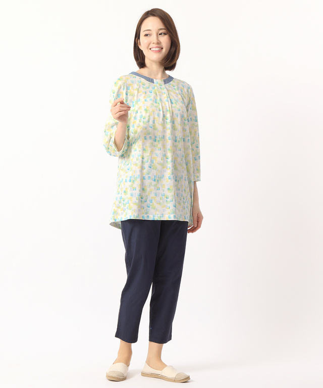 ドロッププリントTシャツ【UVカット】