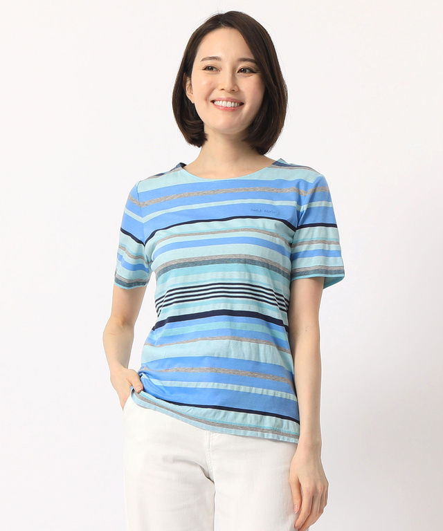ボーダTシャツ【スノーコットン】