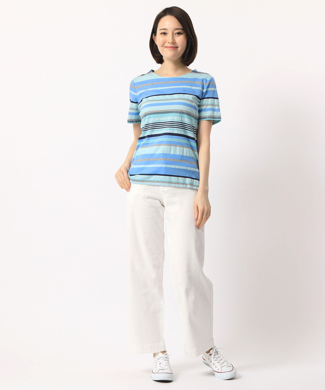 ボーダTシャツ【スノーコットン】
