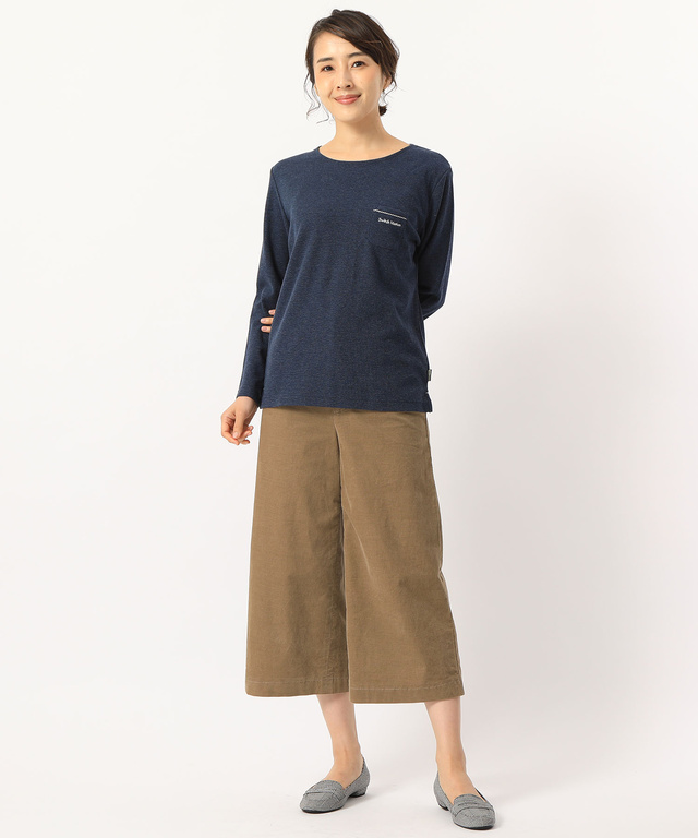 ワッフルクルーネックTシャツ