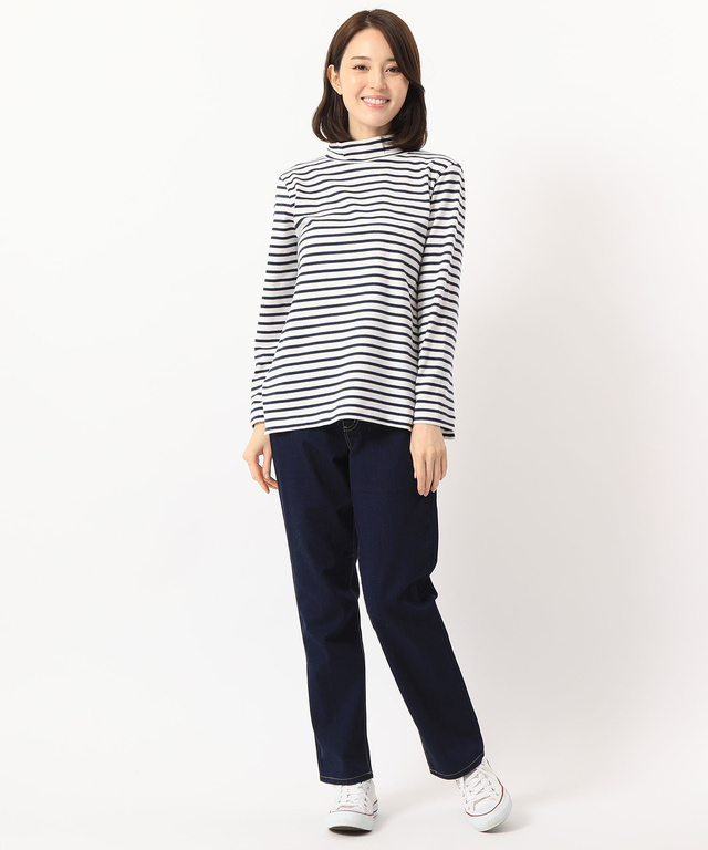 AラインハイネックTシャツ