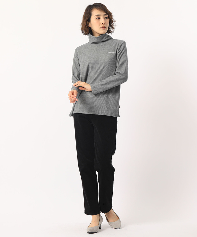 フリースボーダーハイネックTシャツ