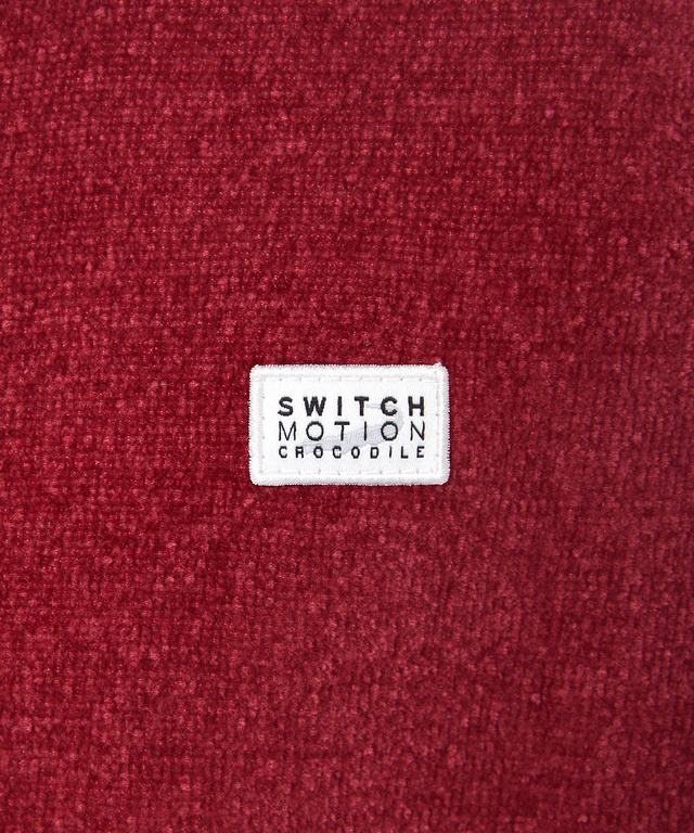 フリース風 ロゴワッペン ニットベスト