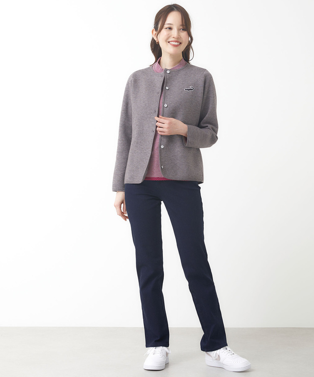 ロゴワッペン ニット カーディガン