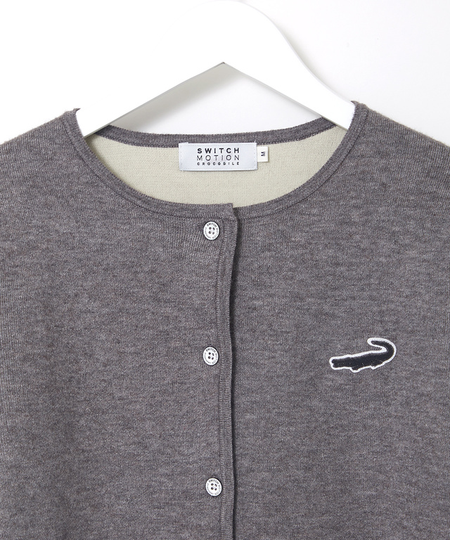 ロゴワッペン ニット カーディガン