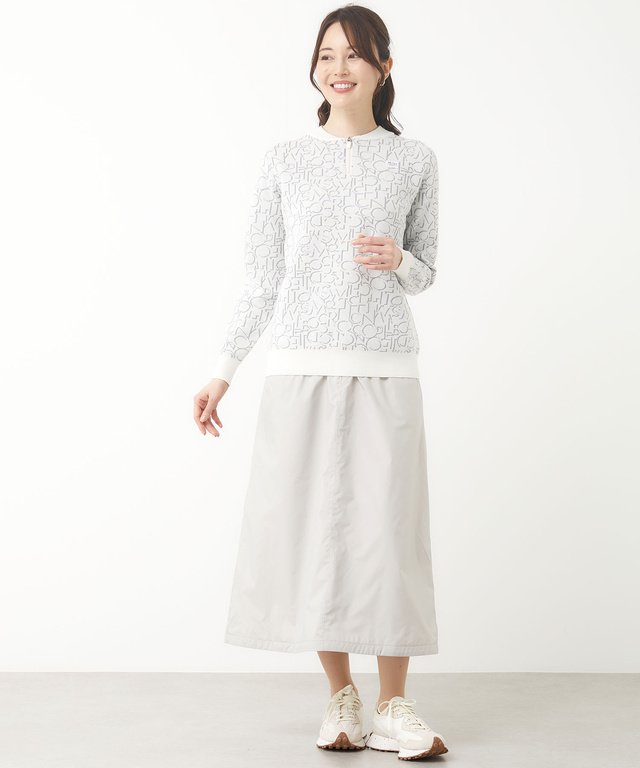 モノグラム ハーフジップ ニット