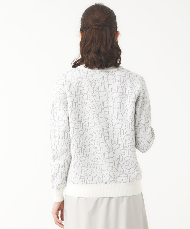 モノグラム ハーフジップ ニット