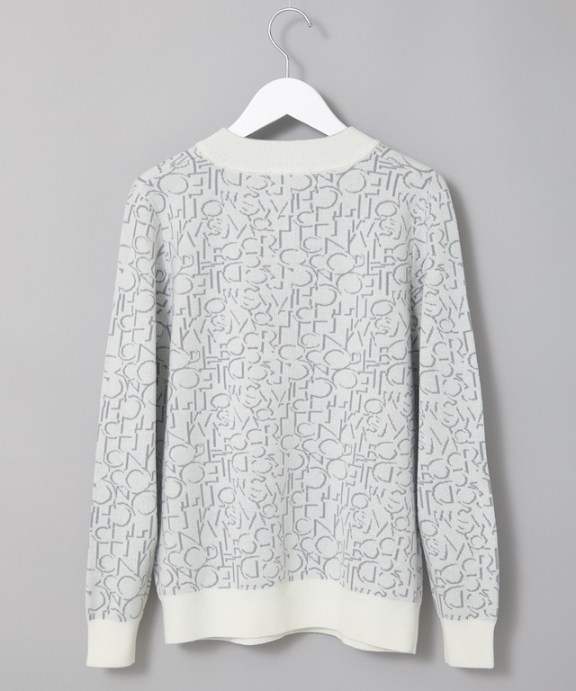 モノグラム ハーフジップ ニット