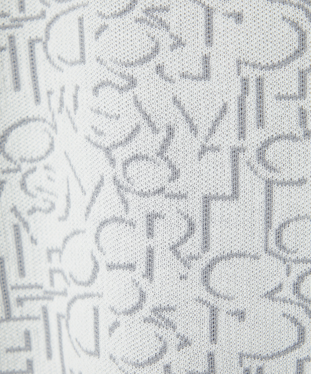 モノグラム ハーフジップ ニット