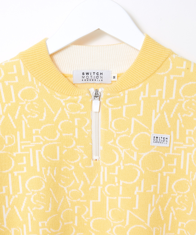 モノグラム ハーフジップ ニット