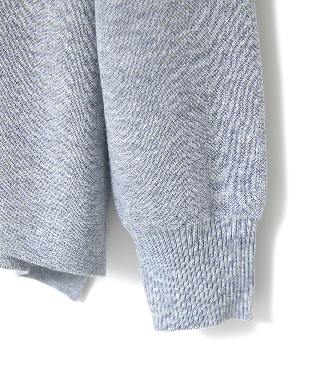 ロゴワッペン クルーネック ニット【手洗いOK】