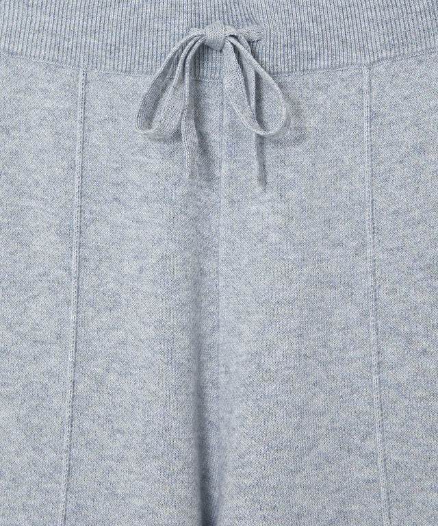 ピンタック ダブルジャカード ニットパンツ【手洗いOK】