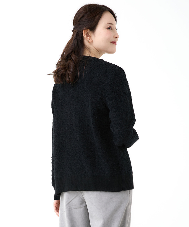 ブークレー ジップ ニットアウター