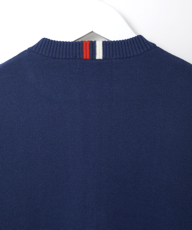 ハーフジップ プルオーバー ニット