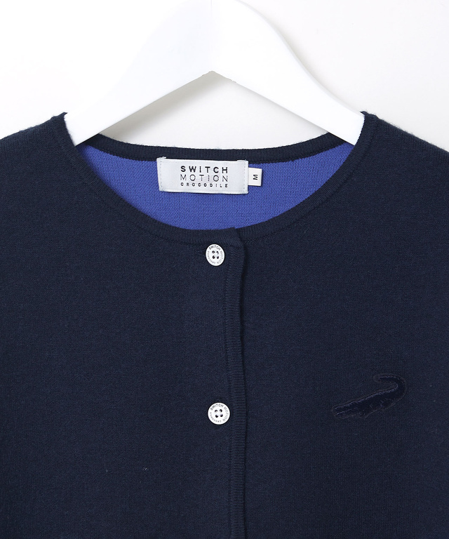 クルーネック ニット カーディガン