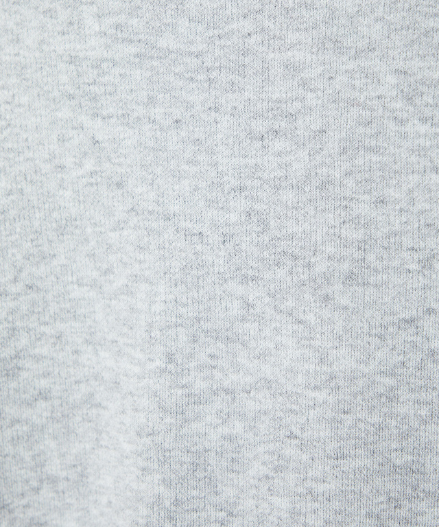 裾切り替え ロゴライン クルーネックニット