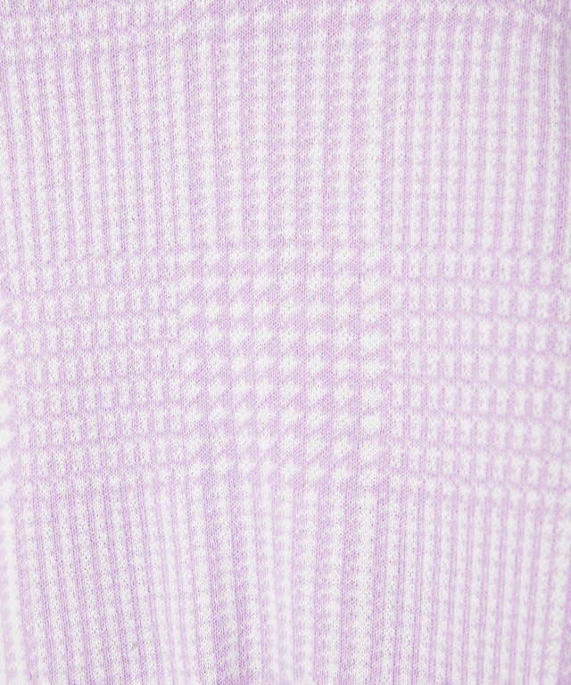 ウールブレンド 千鳥柄チェック 配色 ニット