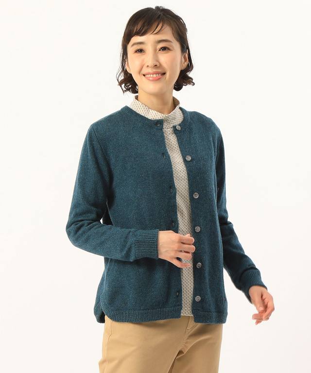 クルーネックカーディガン