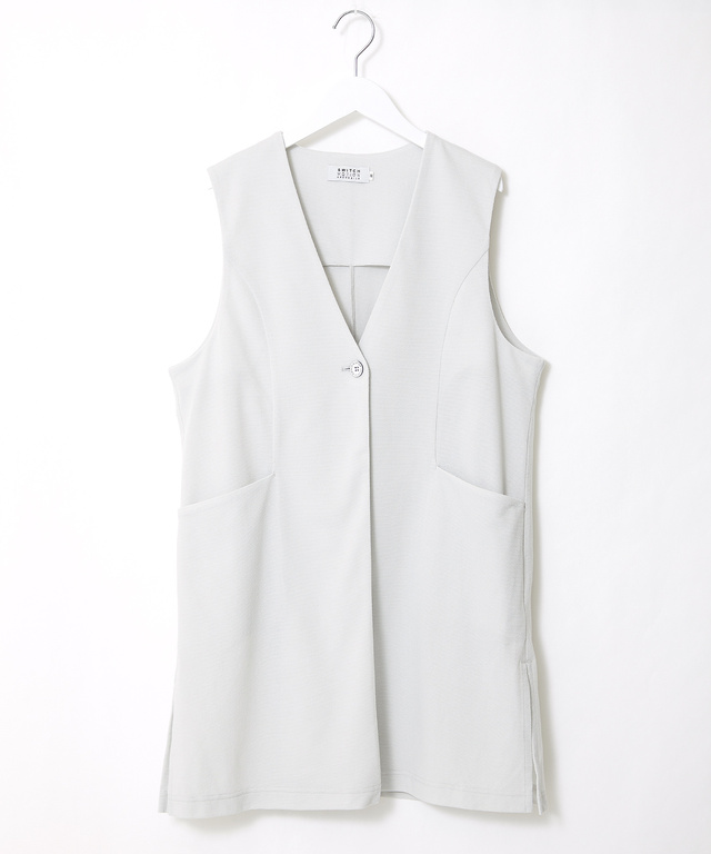 レディース ロング ジレ 【手洗いOK】通販 [2004-41407