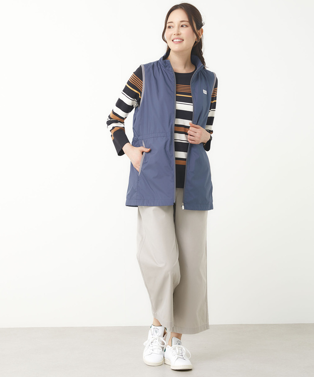 ミドル丈 サーモメッシュベスト【手洗いOK】