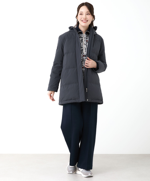 ストレッチ ミドル ダウン ジャケット【撥水加工】