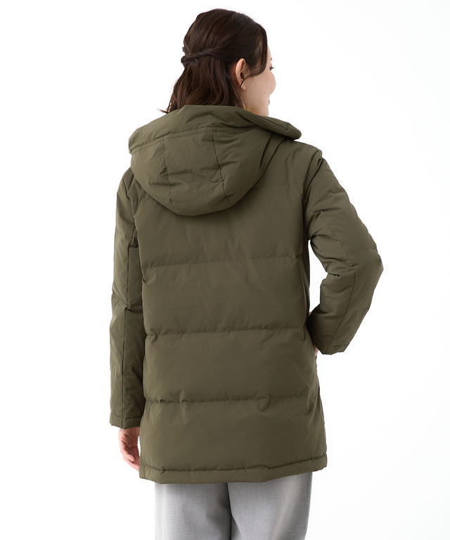 ストレッチ ミドル ダウン ジャケット【撥水加工】