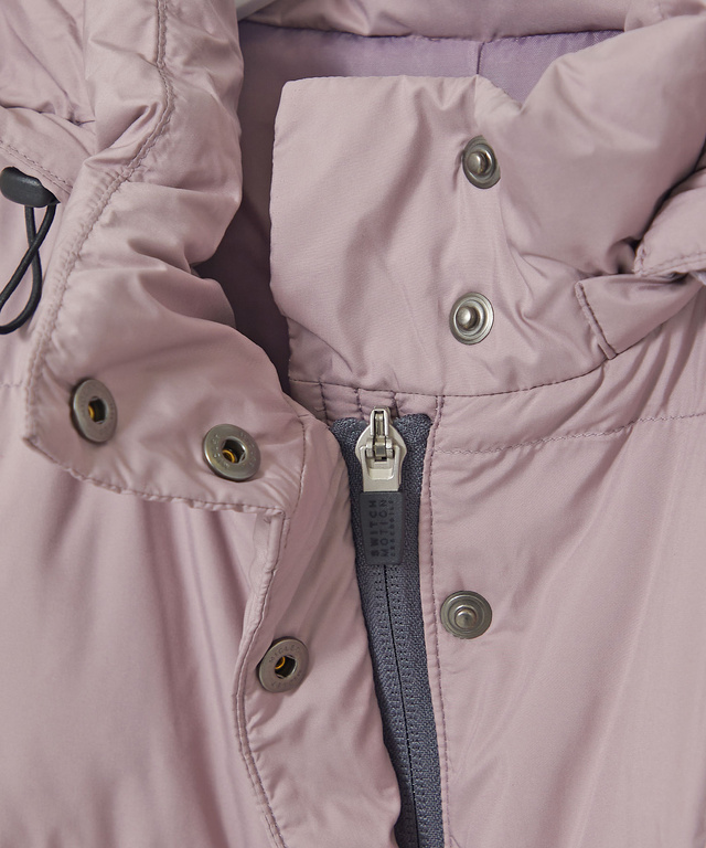 ドットボタンデザイン ロング ダウン【撥水加工】