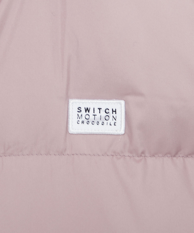 ドットボタンデザイン ロング ダウン【撥水加工】