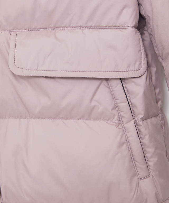 ドットボタンデザイン ロング ダウン【撥水加工】