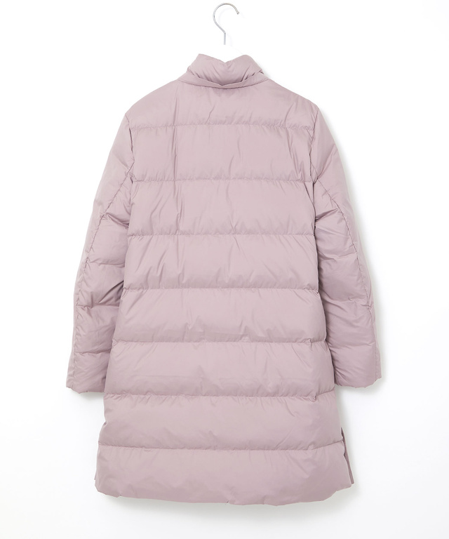 ドットボタンデザイン ロング ダウン【撥水加工】