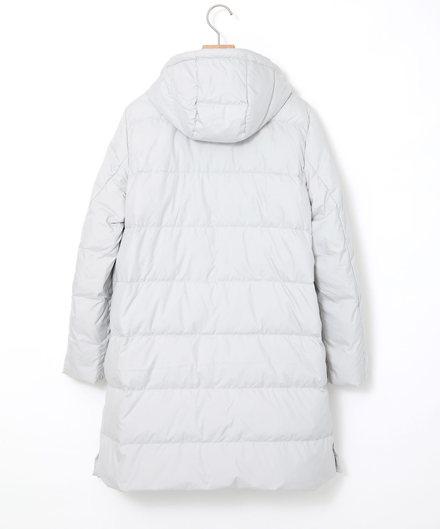 ドットボタンデザイン ロング ダウン【撥水加工】