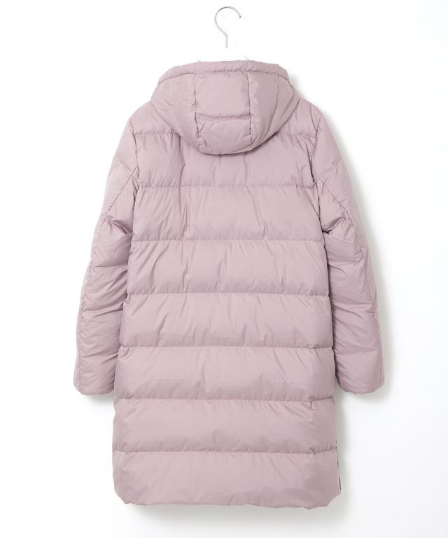 ドットボタンデザイン ロング ダウン【撥水加工】