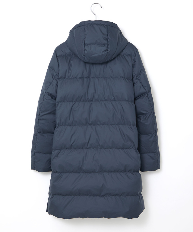 ドットボタンデザイン ロング ダウン【撥水加工】