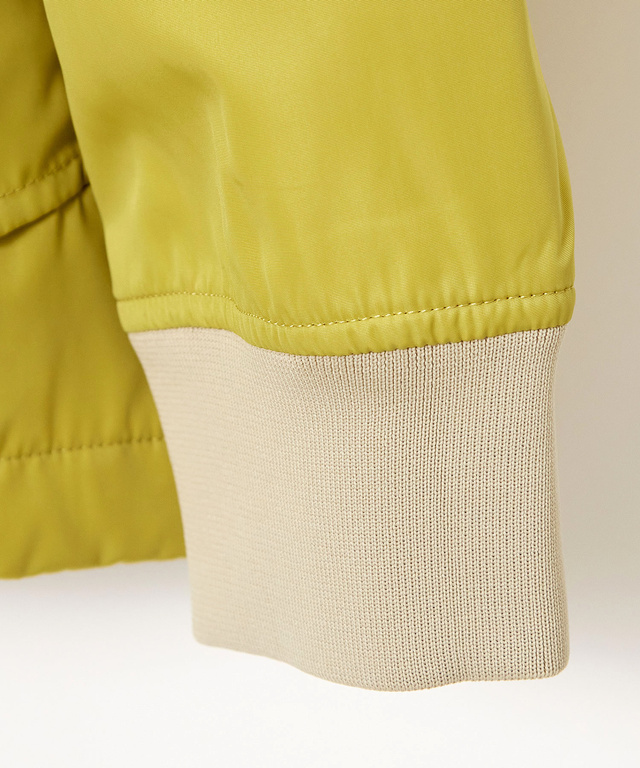 中綿 ノーカラー ブルゾン