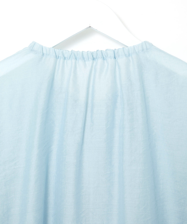 ギャザーデザイン シアーブルゾン【手洗いOK】