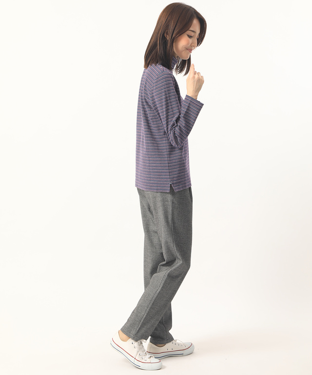 微起毛9分丈パンツ
