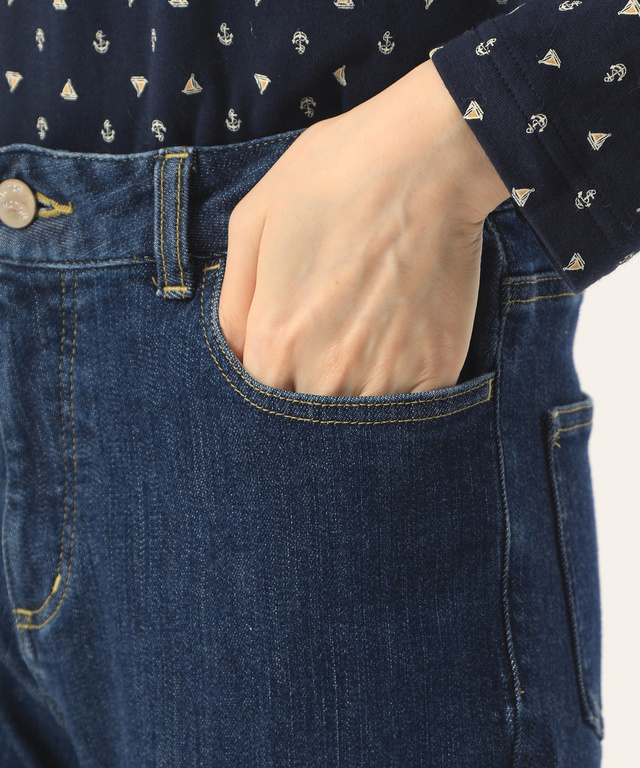 裏起毛デニムパンツ