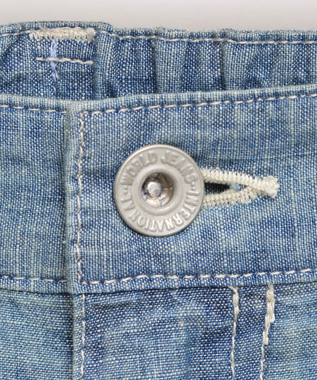 セミワイド クロップド デニム