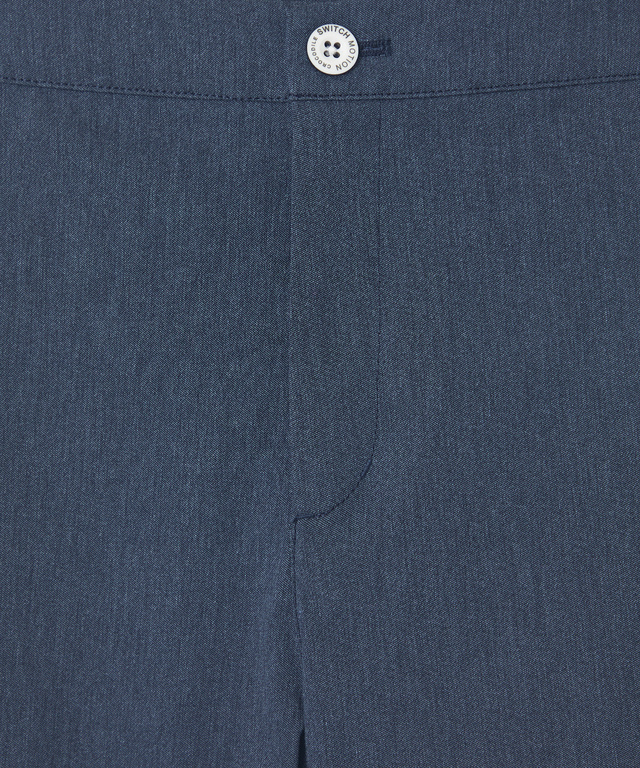 ウエストロゴ デニムライク ストレート パンツ