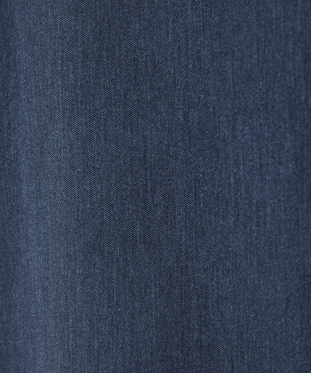 ウエストロゴ デニムライク ストレート パンツ