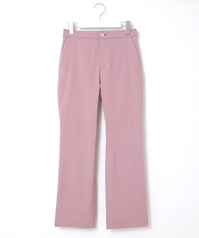 ウエストロゴ デニムライク ストレート パンツ